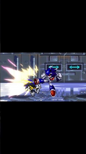Mecha Sonic VS Hedgehogs Sprite animation #shorts