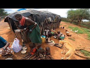 African Village life #cooking With African Nomadic Tribe