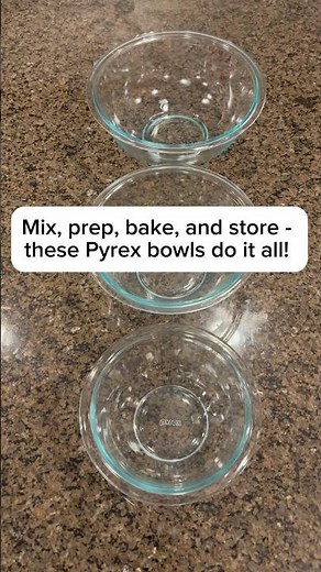 🥣 Pyrex Glass Mixing Bowls | Oven, Microwave & Dishwasher Safe