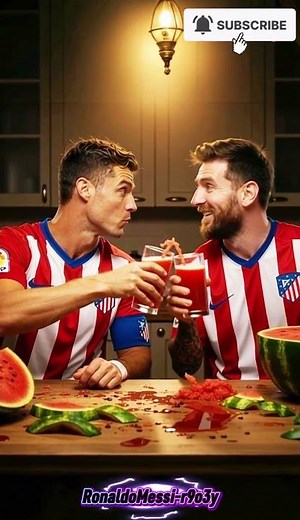 Ronaldo and Messi got caught in kitchen 😲 What did Neymar and Ambappe saw? 🤔 #ronaldo #messi