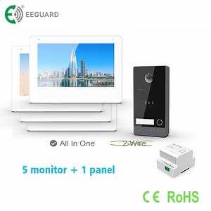 [Hot Item] 2-Wire 7" Touch Screen Video Intercom Home Security with RFID Unlock Villa Kit