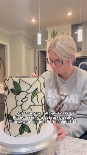 Beauty and the Batter | Raleigh Cakes on Instagram: "Sure, anyone can buy a cake — but custom baking is where art comes to life. 🎨🎂 Every detail is intentionally designed, hand-painted, and made to be remembered. This is what custom really looks like. Thank you for trusting Beauty and the Batter with your 100% custom cakes! 🎂 #raleighcakes #raleighbaker #hollyspringsnc #raleighnc #cakedecorating"