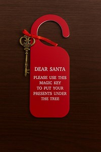 Santa Magic Key Door Hanger • No Chimney Christmas Decor - Etsy Canada