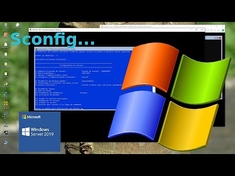 La commande sconfig sur serveur core