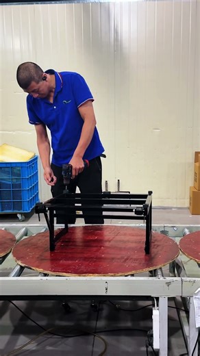 A day of assembling massage chairs in a factory