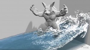 Nvidia PhysX - Real Time Water Physics Demo 01