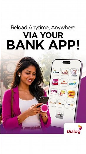 Reload anytime, anywhere from your bank app! Secure, fast, and easy.