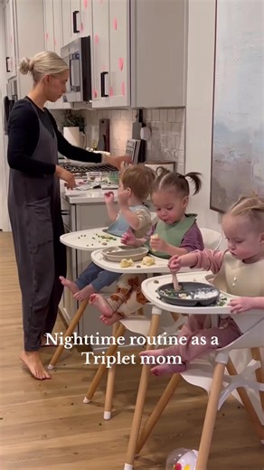 37K views · 572 reactions | Night routine as a Triplet mom ⭐️ #momlife #triplets #family | Pamela Bernstein | Facebook