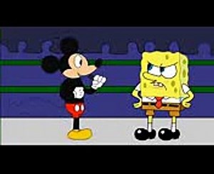 Mickey Mouse vs SpongeBob Squarepants - Cartoon Beatbox Battle