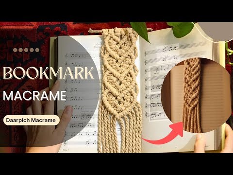 Beautiful Macrame Bookmark Tutorial | Easy DIY Bookmark for Beginners