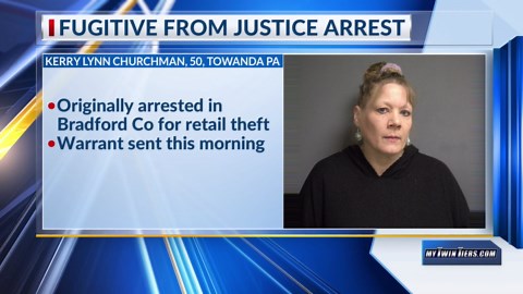 Towanda woman arrested as Pa fugitive in Chemung County