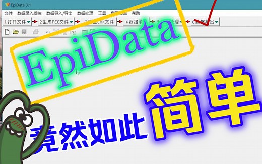 【EpiData】的使用，一学就会！