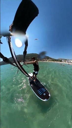 Tacking practice (Light wind windsurfing)