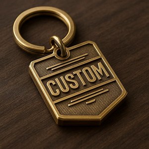 Custom metal keychain