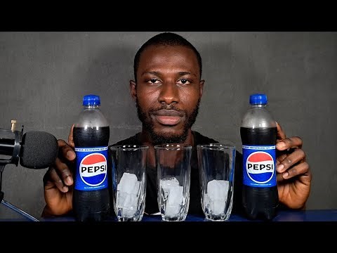 ASMR DRINKING | PEPSI SODA DRINK ASMR WITH ICE