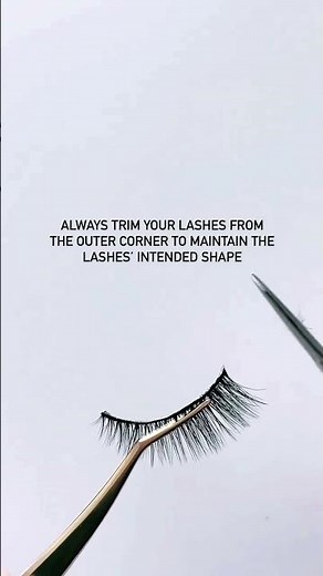 How to trim your false eyelashes