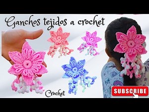HERMOSOS ganchos para el cabello paso a paso / coleteros tejidos a crochet paso a paso