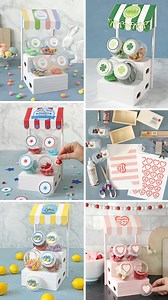 1M views · 8K reactions | Make a miniature candy stand you can switch out for every season. THE cutest dollar store project! Full instructions and printables linked in the comments. #dollartreecrafts #craftideas #craftersgonnacraft | The Craft Patch | Facebook