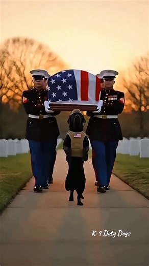 The bond between a soldier and his K-9 is one that transcends words—it is a brotherhood forged in the fires of service and held together by an unbreakable string of loyalty. Even in the quietest, most solemn moments, these incredible animals stand as a steadfast symbol of devotion, honoring their fallen brothers-in-arms with a dignity that moves the heart. Witness this powerful tribute as a hero is laid to rest, escorted by the one friend who stood by him through every challenge. Grab the tissue