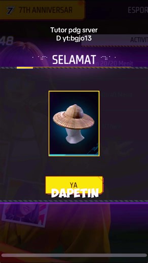 Cara Dapat Topi Jerami Gratis di FF
