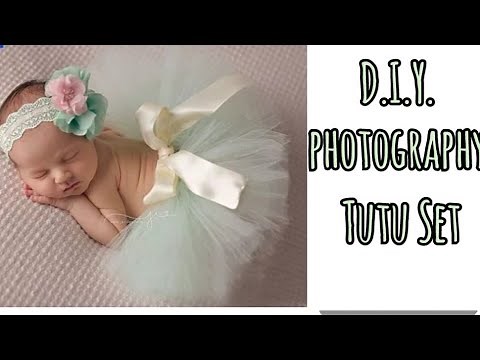DIY Newborn Baby Photography props | Newborn Photography Tutu Tutorial | No Sew Tutu How To Make