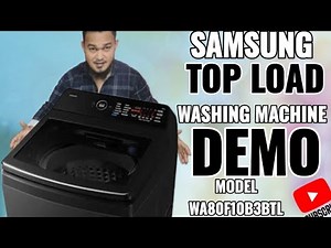 SAMSUNG WA80F10B3BTL Top Load Washing Machine Demo