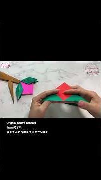 【折り紙】子どもからシニアまで折れる！簡単な桃の作り方🍑 How to make a Paper Peach | Origami peach | 摺紙 桃 | 종이접기 복숭아 もも くだもの