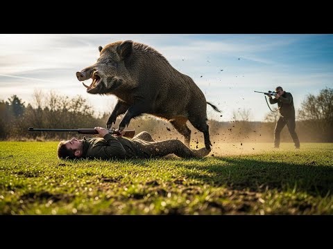 World’s Most Dangerous Wild Boar Hunt | Giant Hogs Attacking Hunters in Real Life