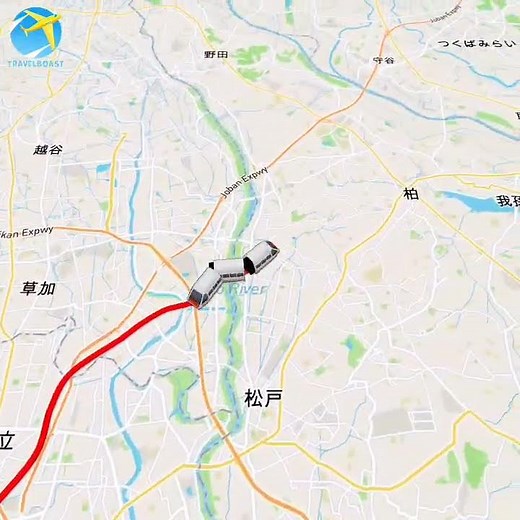 つくばエクスプレスは4都県にまたがる路線です