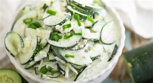Creamy Cucumber Salad Recipe