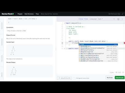 [28] HackerRank: BST - Insertion | Step-by-Step Solution