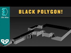 Solved: 3Ds MAX Black Polygon fix.