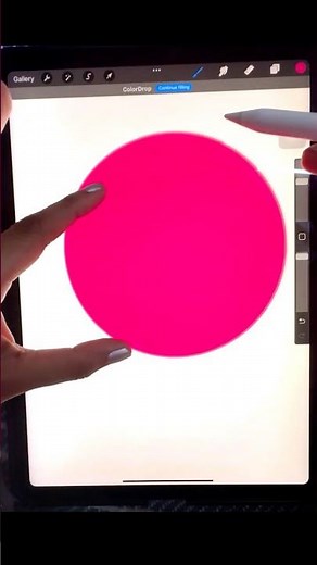 How to draw the PERFECT CIRCLE in procreate. #procreate #tutorial #tricks #designer #circle
