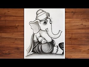 How To Draw Ganapati | Step By Step | Ganesh Chaturthi Drawing | Tutorial | Ganpati Pencil Drawing