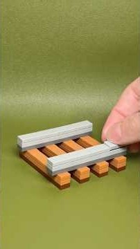 Making Minecraft out of Lego! Rails! #minecraft #lego