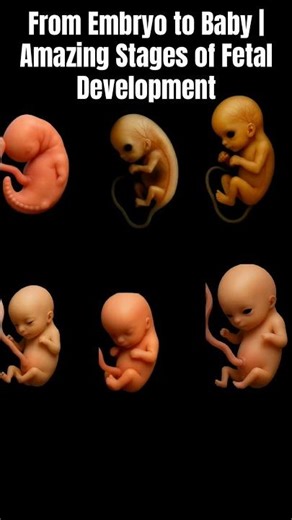 From Embryo to Baby | Amazing Stages of Fetal Development in Pregnancy | #shorts