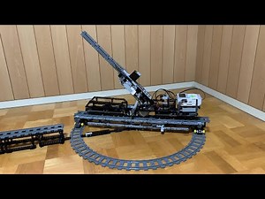 LEGO machine that launches bullet continuously.5/ 38cm Siegfried railway gun and Turntable【munimuni】