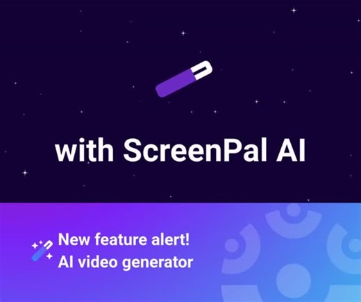 ScreenPal on Instagram: "🎬✨ Big news! We’ve launched an AI Video Generator to help you create polished videos faster than ever. Turn ideas into engaging videos in minutes- no blank screens, no complicated editing. Perfect for training, teaching, marketing, and everything in between. 👉 Learn how it works and see it in action: https://zurl.co/vMY3a #ScreenPal #AIVideo #EdTech #LearningAndDevelopment #ContentCreation #AItools"