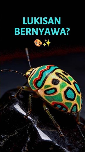 SERANGGA ATAU LUKISAN?! 🎨🐞 Picasso Bug: Karya Seni Berjalan! #animalwonderz #Shorts