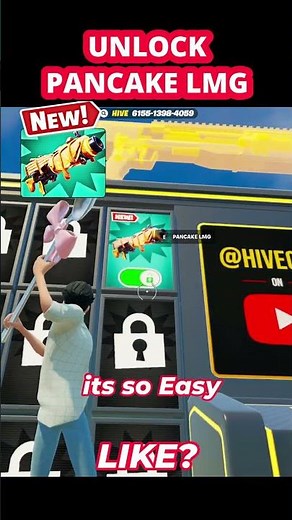 How To Get PANCAKE LMG in 1v1 With EVERY GUN Secrets Fortnite @hivecr8 hivecr8 #shorts #fortnite