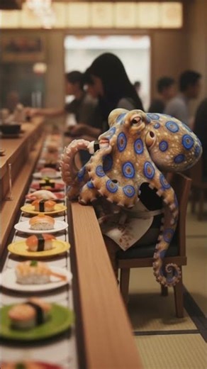 POV: You’re eating Sushi and the guy next to you is an Octopus