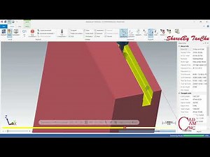 Mastercam Tutorial T Slot with 2D High Speed Peel Mill operation