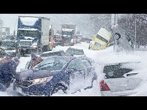 Canada is Freezing! Terrible Snow Storm in Calgary, Alberta