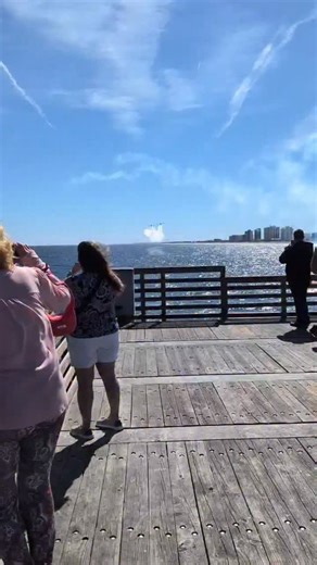 Redlines photo pass over the Jacksonville Beach pier## | Redline Air Shows