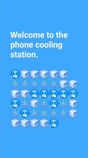welcome to the phone cooling station