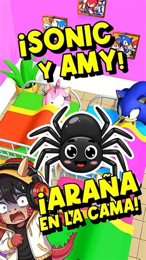 😂 SONIC SPIDER IN BED! 😂SONIC LOVE #sonic #rosesonic #animation #ad #sonicthehedgehog #viral
