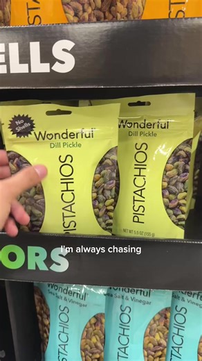 The latest addition to your snack lineup 😏 Wonderful Pistachios No Shells Dill Pickle are now available at your local retailer. Easy to find, and hard to put down. #WonderfulPistachiosCreator