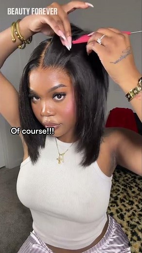 Bob Wig Tutorial | Install + Hot Comb Styling