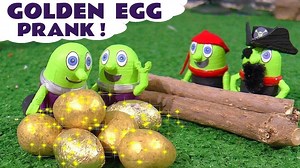 Funny Funlings Golden Egg Prank with Thomas and Friends and Pirate Funling in this Family Friendly F