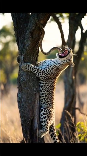 Leopard vs Snake | Wild Animal Shock Filmed by Forest Reserve Ranger #wildlife #animal #snake